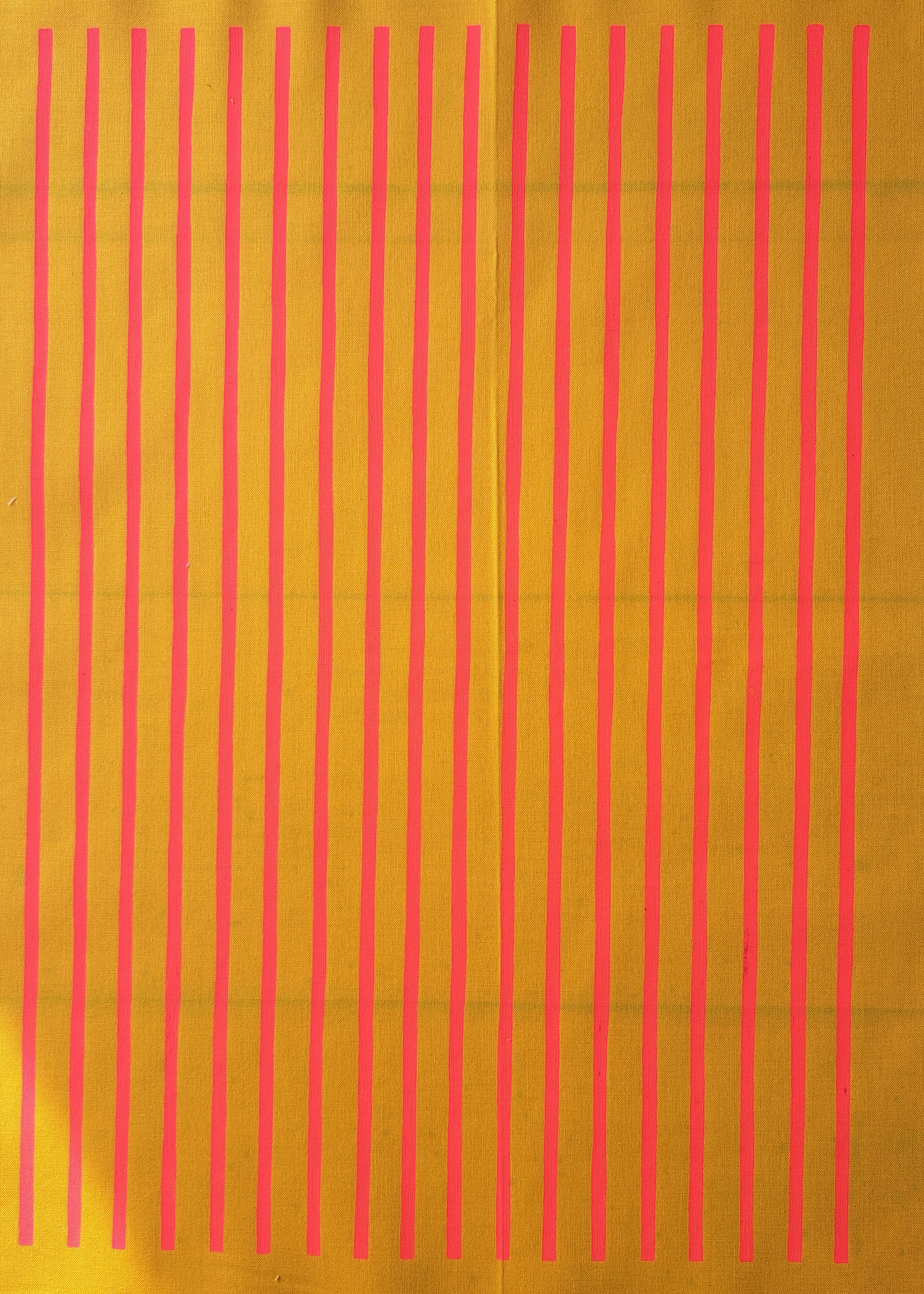 BEE STRIPY FABRIC BOX - Box of stripy screen printed fabrics - Box of 6 fabric panels