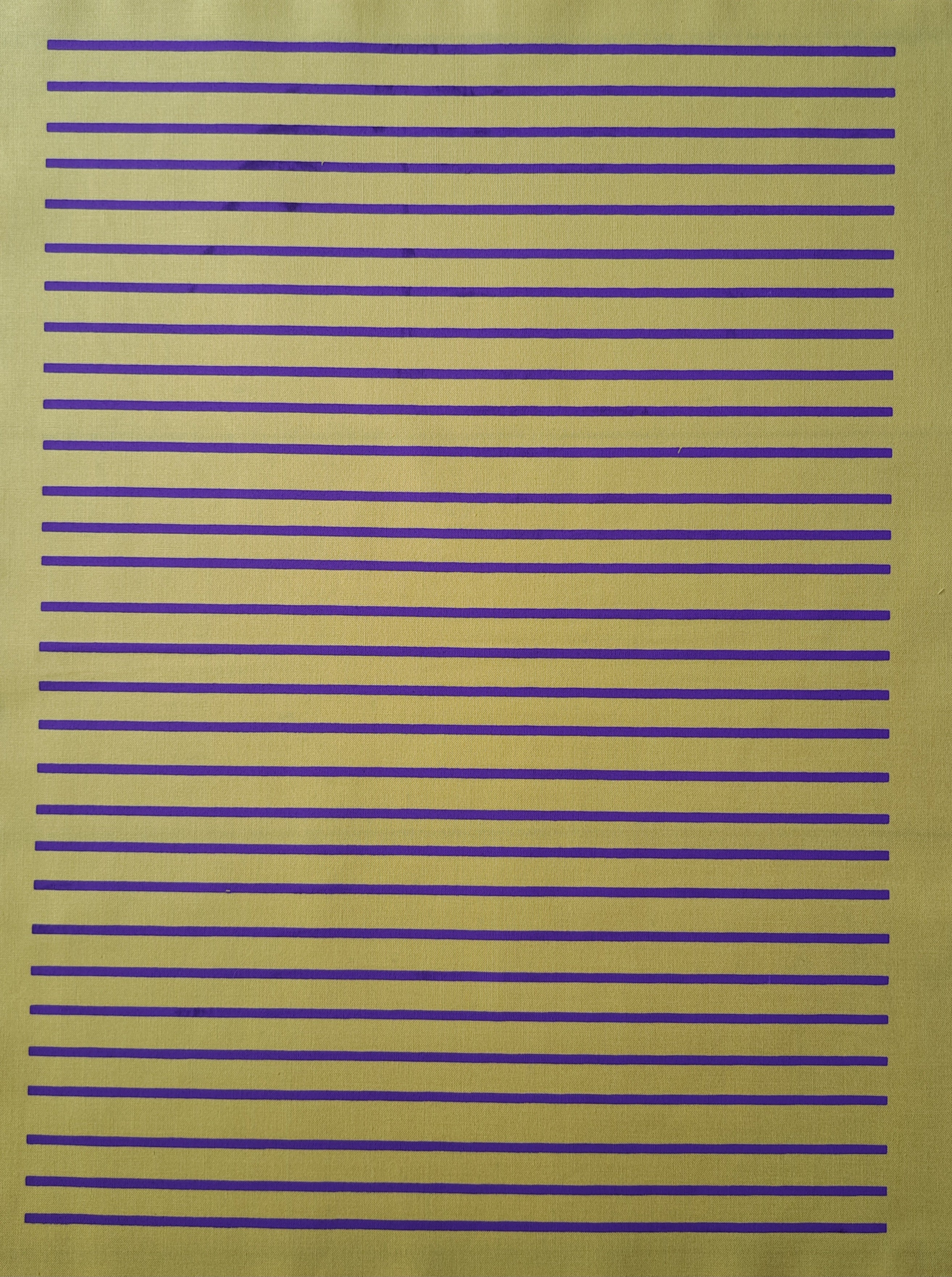 BEE STRIPY FABRIC BOX - Box of stripy screen printed fabrics - Box of 6 fabric panels