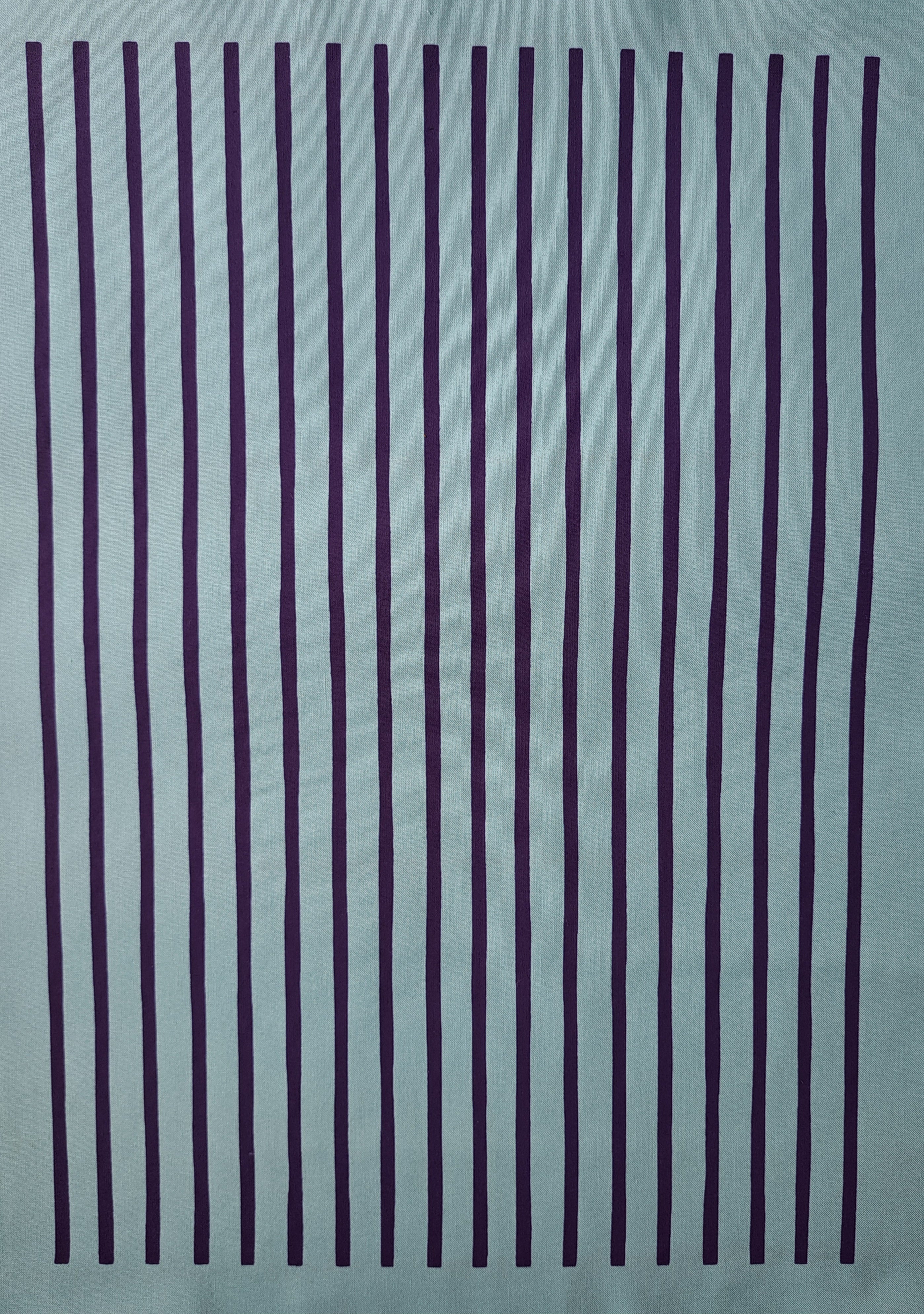 BEE STRIPY FABRIC BOX - Box of stripy screen printed fabrics - Box of 6 fabric panels