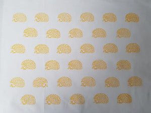 LV HEDGEHOGS - Screen printed baby hedgehogs on Kona Cotton