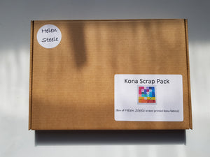 KONA SCRAP PACK - Box of Helen Steele Screen Printed fabrics