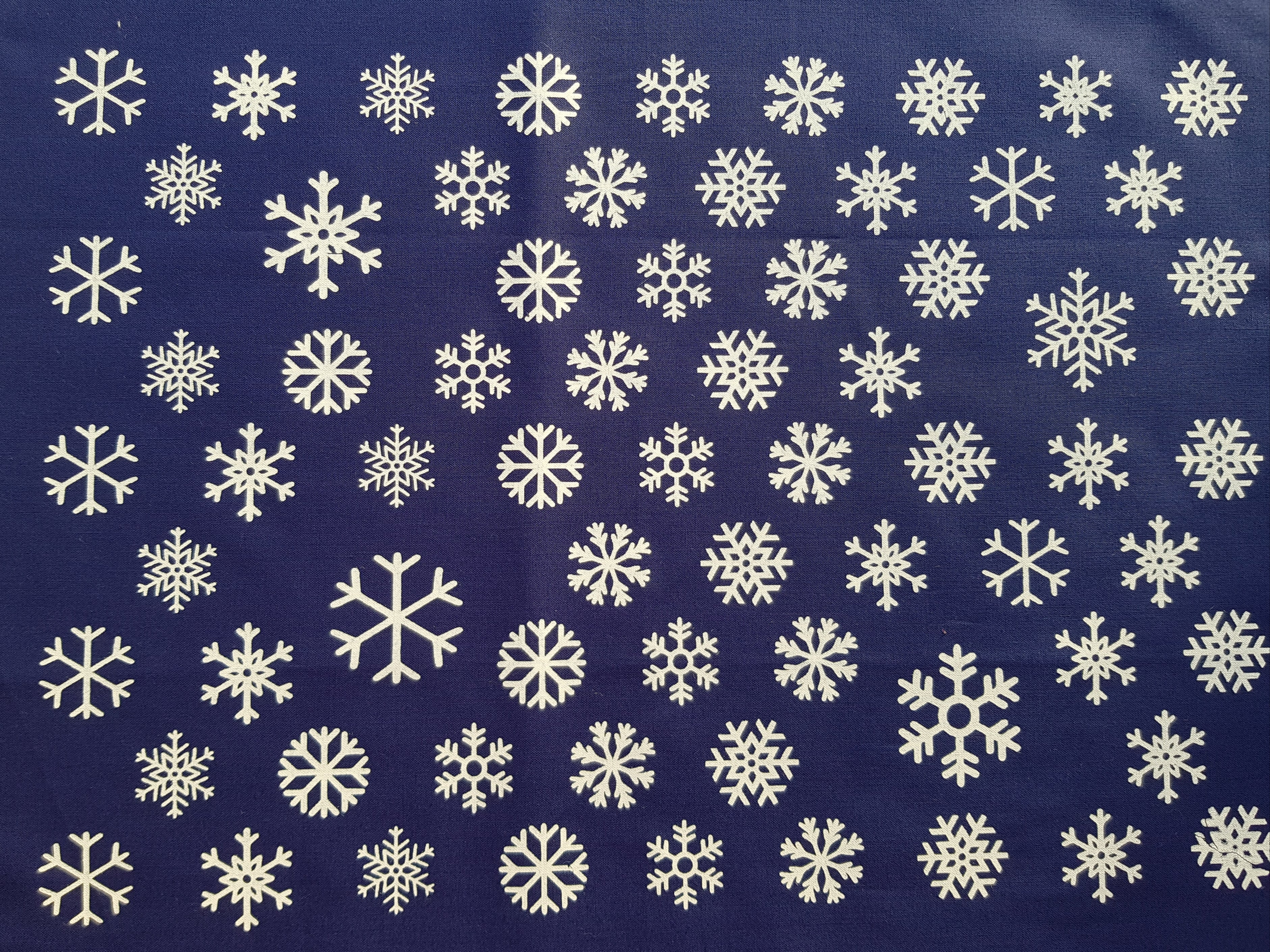 SNOWFLAKES - A Snowflake is not just for Christmas - Essex Linen Screen Printed Snowflake panels
