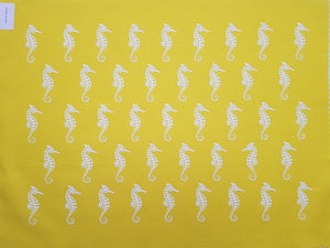 SEAHORSES - Screen Printed Seahorses on Kona Cotton - Seahorse panels
