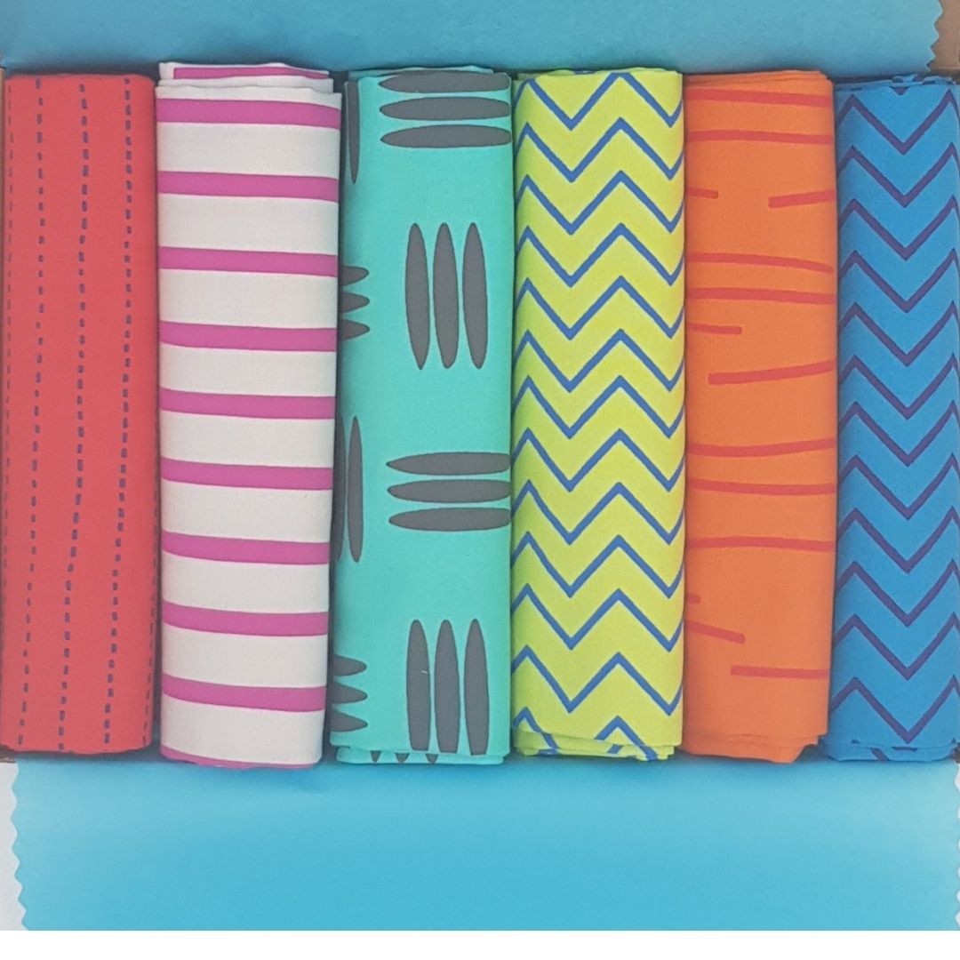 JULY FABRIC BOX - Screen Printed Fabrics - Monthly Fabric Box