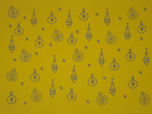 BUNDLE 4 - 4 Piece Christmas Screen Printed Fabrics Bundle - Kona Screen Printed F